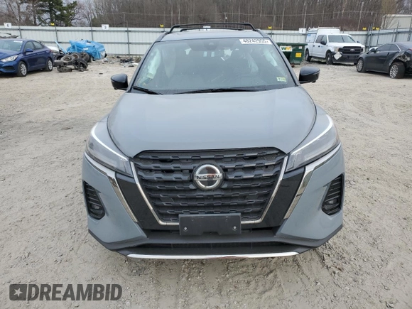 2021 Nissan Kicks SR with VIN 3N1CP5DV1ML517170, listed as a Copart auction lot 48242955 with 24,957 mi miles and Salvage Title. Bid and sale history available at carsss.com. Image 5.