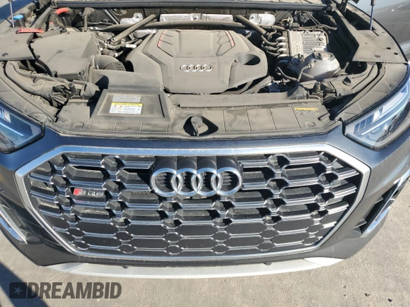2022 Audi SQ5 Premium with VIN WA1A4AFYXN2102097, listed as a Copart auction lot 80156244 with 20,458 mi miles and Salvage Title. Bid and sale history available at DreamBid. Image 12.