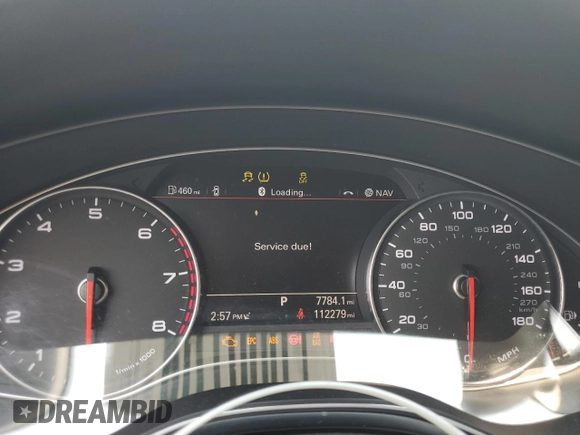 2013 Audi A6 Premium Plus with VIN WAUGFAFCXDN087416, listed as a Copart auction lot 59967605 with 112,279 mi miles and Salvage title. Bid and sale history available at DreamBid. Image 9.
