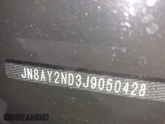 2018 Nissan Armada Platinum with VIN JN8AY2ND3J9050428, listed as a IAAI auction lot 41569768 with 128,904 mi miles. Bid and sale history available at carsss.com. Image 17.