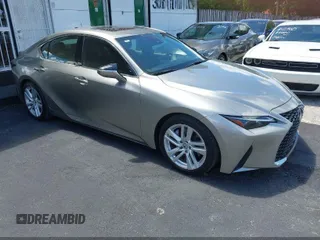 2021 Lexus IS 300 with VIN JTHCA1D23M5114416, listed as a IAAI auction lot 42582506 with 42,287 mi miles and . Bid and sale history available at DreamBid. Image 1.