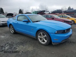 2010 Ford Mustang GT with VIN 1ZVBP8CH8A5173058, listed as a Copart auction lot 44404445 with 75,957 mi miles and Salvage Title. Bid and sale history available at carsss.com. Image 4.