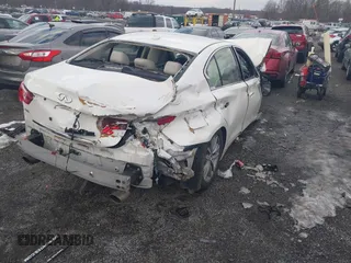 2014 Infiniti Q50 Sport with VIN JN1BV7AR8EM688686, listed as a IAAI auction lot 41310491 with 147,536 mi miles and . Bid and sale history available at DreamBid. Image 4.