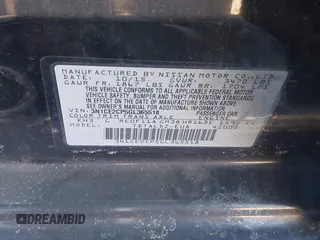 2016 Nissan Note S Plus with VIN 3N1CE2CP5GL365518, listed as a IAAI auction lot 41493928 with 95,873 mi miles and . Bid and sale history available at DreamBid. Image 9.