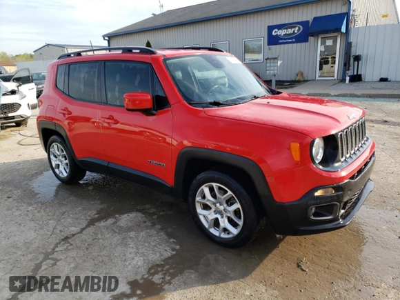 2018 Jeep Renegade Latitude z VIN ZACCJABBXJPH46742, wystawiony jako Copart lot #52825265 z przebiegiem 122 055 mil mil oraz Szkoda całkowita • Salvage title. Historia ofert i sprzedaży dostępna na DreamBid. Obrazek 4.