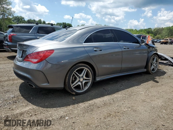 2014 Mercedes-Benz CLA 250 with VIN WDDSJ4EB1EN086751, listed as a Copart auction lot 64943325 with 118,546 mi miles and Salvage title. Bid and sale history available at DreamBid. Image 3.