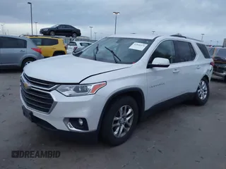 2018 Chevrolet Traverse LT Cloth with VIN 1GNERGKW3JJ232942, listed as a IAAI auction lot 41840374 with 96,701 mi miles. Bid and sale history available at carsss.com. Image 2.