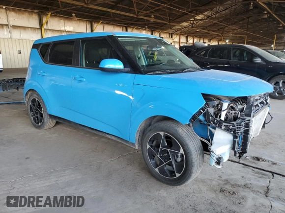 2024 Kia Soul EX with VIN KNDJ33AUXR7231426, listed as a Copart auction lot 46540865 with 18,781 mi miles and Salvage Title. Bid and sale history available at carsss.com. Image 4.