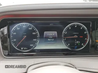 2016 Mercedes-Benz S 550 with VIN WDDUG8CB5GA243905, listed as a Copart auction lot 47827195 with 96,713 mi miles and Salvage Title. Bid and sale history available at carsss.com. Image 9.