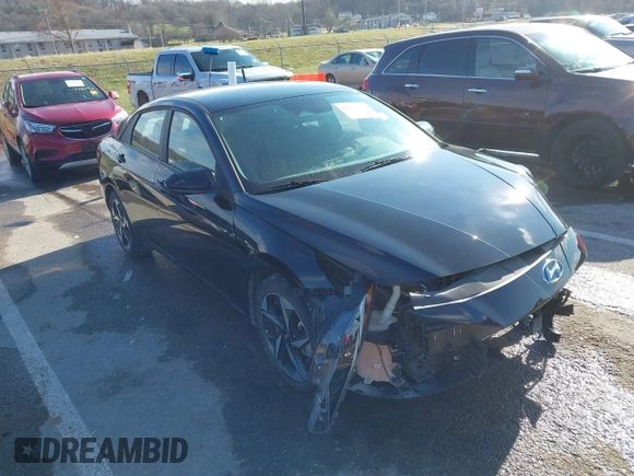 2023 Hyundai Elantra SEL with VIN KMHLS4AG4PU606765, listed as a IAAI auction lot 41056438 with 24,137 mi miles and . Bid and sale history available at DreamBid. Image 1.