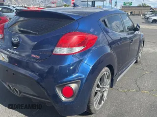 2016 Hyundai Veloster Turbo with VIN KMHTC6AE8GU260274, listed as a Copart auction lot 66046955 with 112,582 mi miles and Salvage title. Bid and sale history available at DreamBid. Image 4.