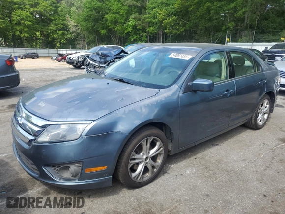 2012 Ford Fusion SE with VIN 3FAHP0HA8CR135006, listed as a Copart auction lot 54092485 with 184,131 mi miles and Clean Title. Bid and sale history available at carsss.com. Image 1.
