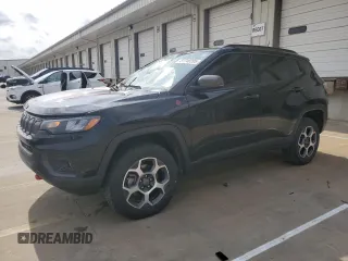 2022 Jeep Compass Trailhawk with VIN 3C4NJDDB1NT108093, listed as a Copart auction lot 51740205 with 45,774 mi miles and Salvage title. Bid and sale history available at DreamBid. Image 1.
