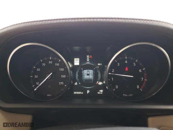 2016 Land Rover Range Rover Sport V6 HSE with VIN SALWR2PF3GA589306, listed as a Copart auction lot 52729465 with 93,669 mi miles and Clean Title. Bid and sale history available at carsss.com. Image 9.