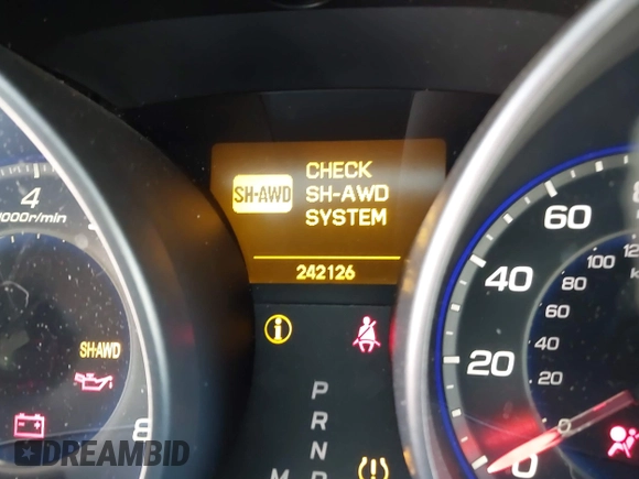 2008 Acura MDX with VIN 2HNYD28258H528045, listed as a IAAI auction lot 41342592 with 242,126 mi miles and . Bid and sale history available at DreamBid. Image 7.