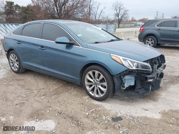 2017 Hyundai Sonata SE with VIN 5NPE24AF9HH445488, listed as a IAAI auction lot 41058868 with 146,812 mi miles. Bid and sale history available at carsss.com. Image 1.