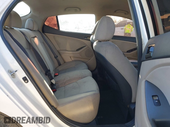 2013 Kia Optima LX with VIN KNAGM4A72D5362553, listed as a IAAI auction lot 42004593 with 127,918 mi miles. Bid and sale history available at carsss.com. Image 8.