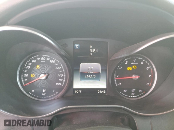 2015 Mercedes-Benz C 300 with VIN 55SWF4JB2FU061794, listed as a Copart auction lot 45213825 with 154,210 mi miles and Salvage Title. Bid and sale history available at carsss.com. Image 9.