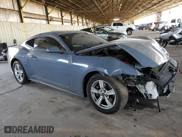 2024 Ford Mustang EcoBoost with VIN 1FA6P8TH8R5122598, listed as a Copart auction lot 58627015 with 15,557 mi miles and Salvage title. Bid and sale history available at DreamBid. Image 4.