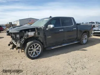 2019 Chevrolet Silverado 1500 LTZ with VIN 3GCUYGEDXKG179399, listed as a Copart auction lot 43027455 with 123,746 mi miles and Salvage Title. Bid and sale history available at carsss.com. Image 1.