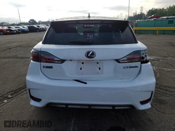 2015 Lexus CT 200h with VIN JTHKD5BH0F2242926, listed as a Copart auction lot 59048395 with 91,656 mi miles and Salvage title. Bid and sale history available at DreamBid. Image 6.