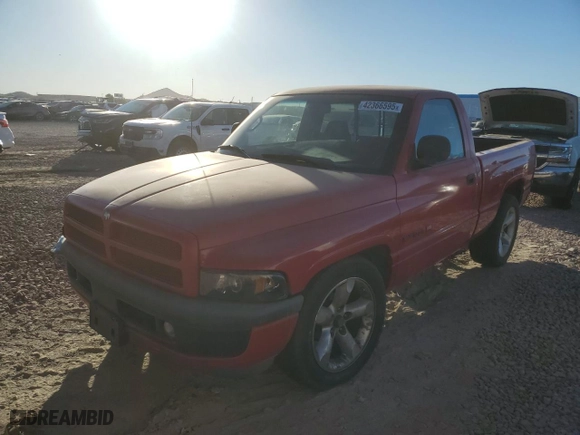 1998 Dodge Ram 1500 with VIN 3B7HC16Z4WM205221, listed as a Copart auction lot 42366595 with 205,646 mi miles and Salvage Title. Bid and sale history available at carsss.com. Image 1.