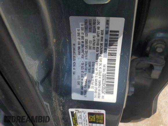 2012 Mazda CX-9 Grand Touring z VIN JM3TB2DA9C0350650, wystawiony jako Copart lot #60733775 z przebiegiem 246 128 mil mil oraz Szkoda całkowita • Salvage title. Historia ofert i sprzedaży dostępna na DreamBid. Obrazek 13.