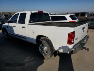 2007 Dodge 2500 SLT with VIN 3D7KR28C67G704224, listed as a Copart auction lot 44960204 with 247,373 mi miles and Clean title. Bid and sale history available at DreamBid. Image 2.