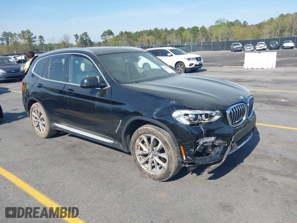 2019 BMW X3 sDrive30i with VIN 5UXTR7C56KLF29586, listed as a IAAI auction lot 41892881 with 26,415 mi miles. Bid and sale history available at carsss.com. Image 1.