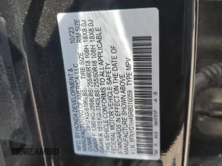 2024 Honda Pilot EX-L 8 Passenger with VIN 5FNYG1H49RB016059, listed as a Copart auction lot 61199604 with 0 mi miles and Salvage Title. Bid and sale history available at carsss.com. Image 12.