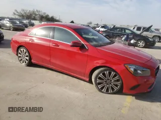 2018 Mercedes-Benz CLA with VIN WDDSJ4EB0JN599242, listed as a Copart auction lot 42423663 with 54,976 mi miles. Bid and sale history available at carsss.com. Image 4.