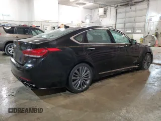 2015 Hyundai Genesis 5.0L with VIN KMHGN4JF7FU053494, listed as a Copart auction lot 44660694 with 85,285 mi miles and Salvage Title. Bid and sale history available at carsss.com. Image 3.
