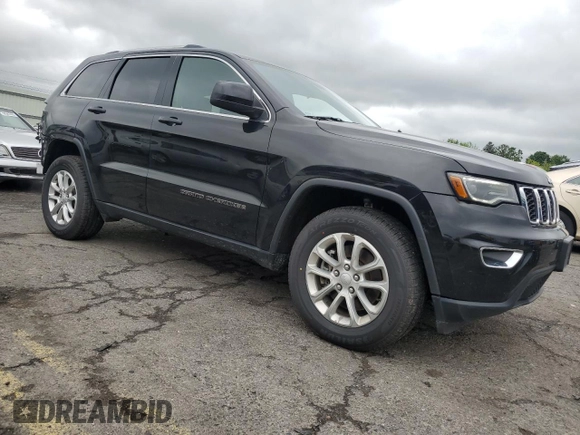 2021 Jeep Grand Cherokee Laredo X with VIN 1C4RJFAG3MC615486, listed as a Copart auction lot 58714955 with 36,830 mi miles and Salvage title. Bid and sale history available at DreamBid. Image 4.
