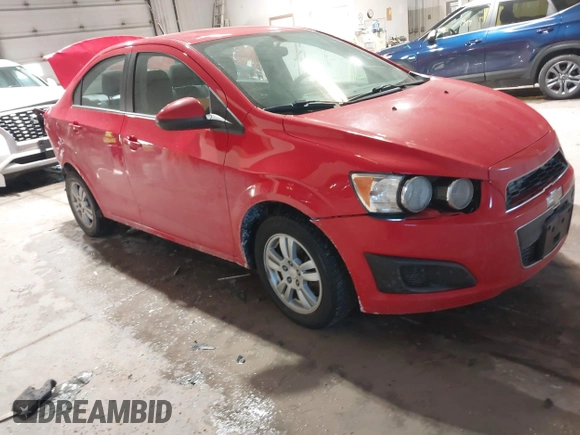 2014 Chevrolet Sonic LT with VIN 1G1JC5SH2E4214489, listed as a IAAI auction lot 41650289 with 93,388 mi miles and . Bid and sale history available at DreamBid. Image 1.
