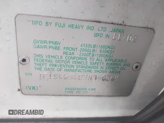 2003 Subaru Forester X with VIN JF1SG63603H750064, listed as a IAAI auction lot 42160772 with 156,699 mi miles and . Bid and sale history available at DreamBid. Image 9.