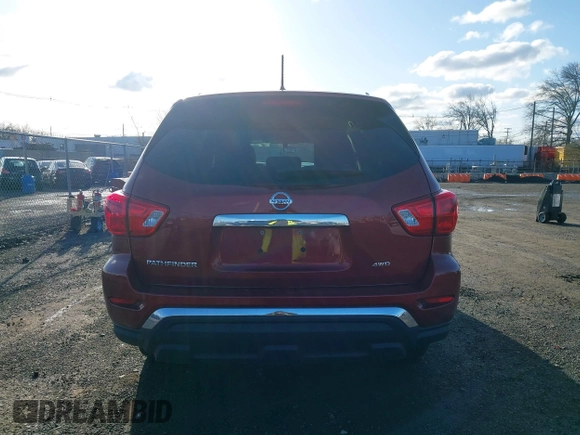 2017 Nissan Pathfinder SL with VIN 5N1DR2MM1HC695630, listed as a IAAI auction lot 41853343 with 91,791 mi miles. Bid and sale history available at carsss.com. Image 16.