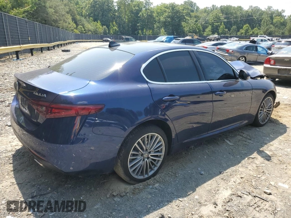 2020 Alfa Romeo Giulia Ti with VIN ZARFANBN6L7636081, listed as a Copart auction lot 67724104 with 0 mi miles and Salvage Title. Bid and sale history available at carsss.com. Image 3.