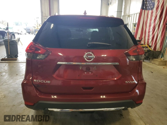 2018 Nissan Rogue SV with VIN 5N1AT2MVXJC703811, listed as a Copart auction lot 54958985 with 170,437 mi miles and Non Repairable. Bid and sale history available at DreamBid. Image 6.
