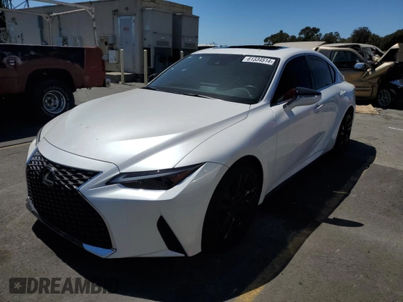 2023 Lexus IS 300 z VIN JTHCA1D26P5124099, wystawiony jako Copart lot #61334514 z przebiegiem 11 524 mil mil oraz Szkoda całkowita • Salvage title. Historia ofert i sprzedaży dostępna na DreamBid. Obrazek 1.
