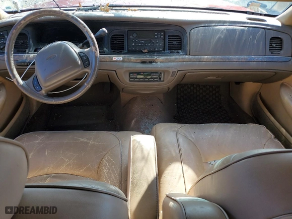 1998 Ford Crown Victoria LX with VIN 2FAFP74W4WX118422, listed as a Copart auction lot 78716184 with 70,214 mi miles and Salvage Title. Bid and sale history available at carsss.com. Image 8.