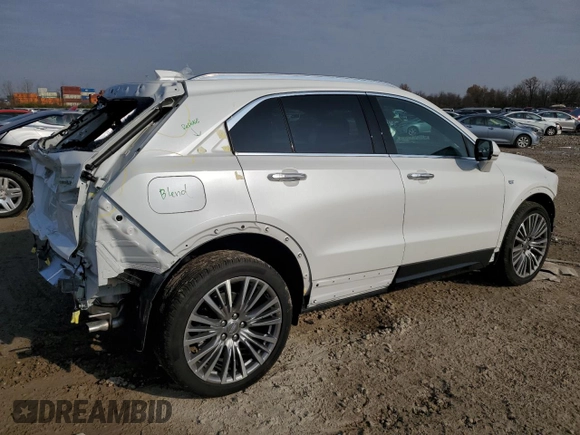 2024 Cadillac XT4 AWD Premium Luxury with VIN 1GYFZDR40RF225603, listed as a Copart auction lot 87899975 with 1,659 mi miles and Salvage title. Bid and sale history available at DreamBid. Image 3.