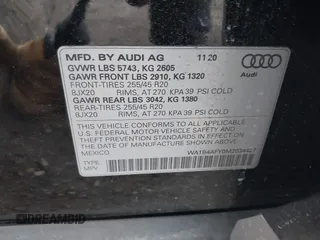 2021 Audi SQ5 Premium Plus с VIN WA1B4AFY0M2034427, выставлен на аукционе IAAI как лот 41732315 с пробегом 26 419 миль миль и . История ставок и продаж доступна на DreamBid. Изображение 9.