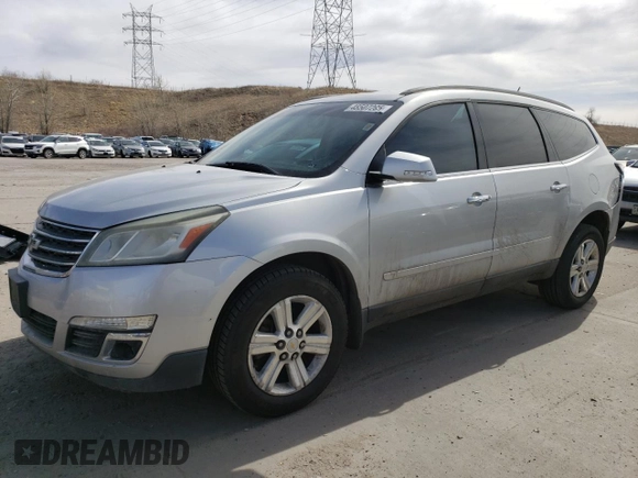 2013 Chevrolet Traverse LT with VIN 1GNKVGKD6DJ194656, listed as a Copart auction lot 48507285 with 122,133 mi miles and Salvage Title. Bid and sale history available at DreamBid. Image 1.