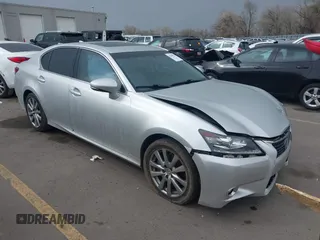 2015 Lexus GS 350 with VIN JTHCE1BL8FA006593, listed as a IAAI auction lot 41949221 with 96,435 mi miles and . Bid and sale history available at DreamBid. Image 1.