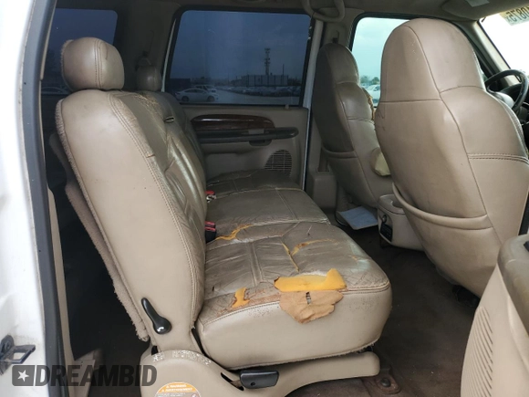 2001 Ford Excursion Limited z VIN 1FMSU43F11EC29369, wystawiony jako Copart lot #58510875 z przebiegiem 229 554 mil mil oraz Tytuł czysty. Historia ofert i sprzedaży dostępna na DreamBid. Obrazek 11.