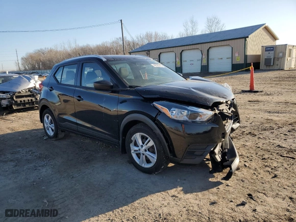 2019 Nissan Kicks S with VIN 3N1CP5CU8KL519312, listed as a Copart auction lot 48526395 with 43,707 mi miles and Salvage Title. Bid and sale history available at carsss.com. Image 4.