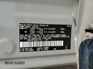 2019 Toyota RAV4 XLE with VIN JTMP1RFV5KD017214, listed as a Copart auction lot 88239775 with Not Provided miles and Salvage Title. Bid and sale history available at DreamBid. Image 12.