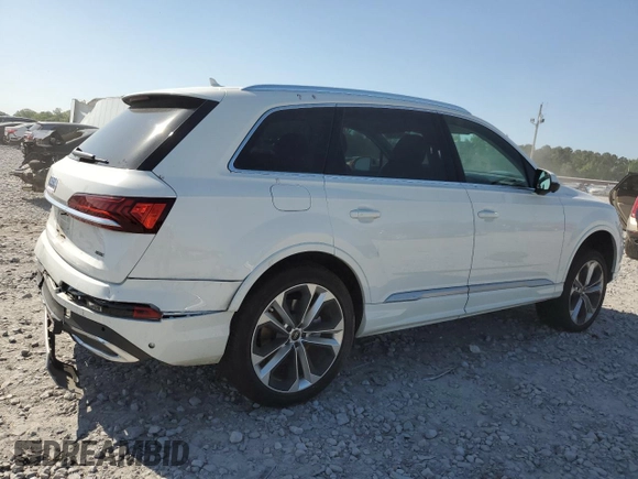 2023 Audi Q7 Prestige with VIN WA1VXBF7XPD011277, listed as a Copart auction lot 55964855 with 18,701 mi miles and Salvage title. Bid and sale history available at DreamBid. Image 3.