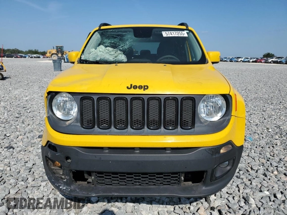 2017 Jeep Renegade Altitude with VIN ZACCJABB5HPF93679, listed as a Copart auction lot 57417255 with 106,098 mi miles and Salvage title. Bid and sale history available at DreamBid. Image 5.