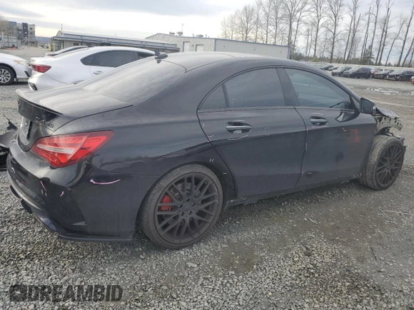 2018 Mercedes-Benz CLA with VIN WDDSJ5CB2JN579356, listed as a Copart auction lot 47038125 with 51,164 mi miles and Salvage Title. Bid and sale history available at carsss.com. Image 3.
